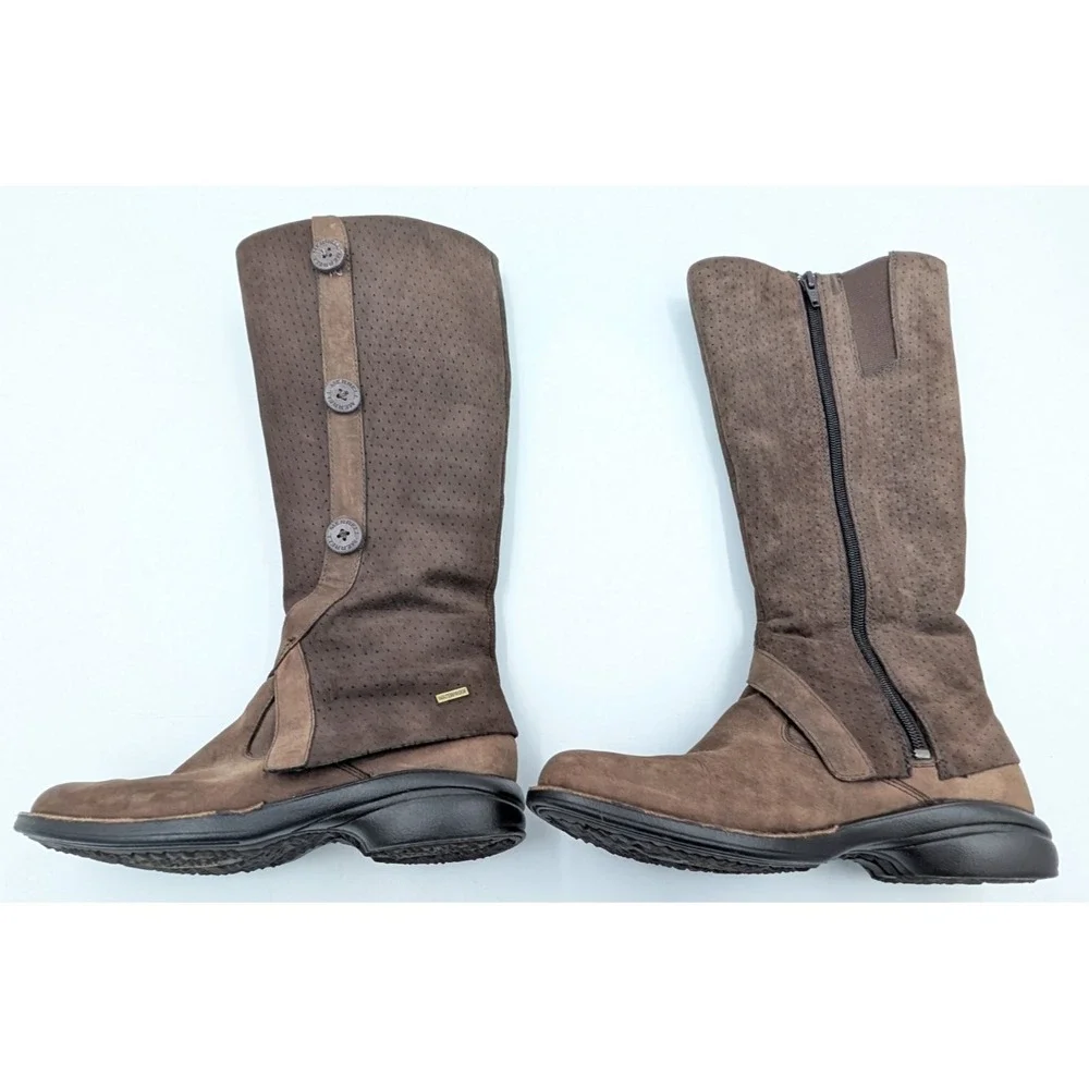 Merrell Waterproof Boots Women's Size 7‎ Brown Captiva Leather Zip Up J56038